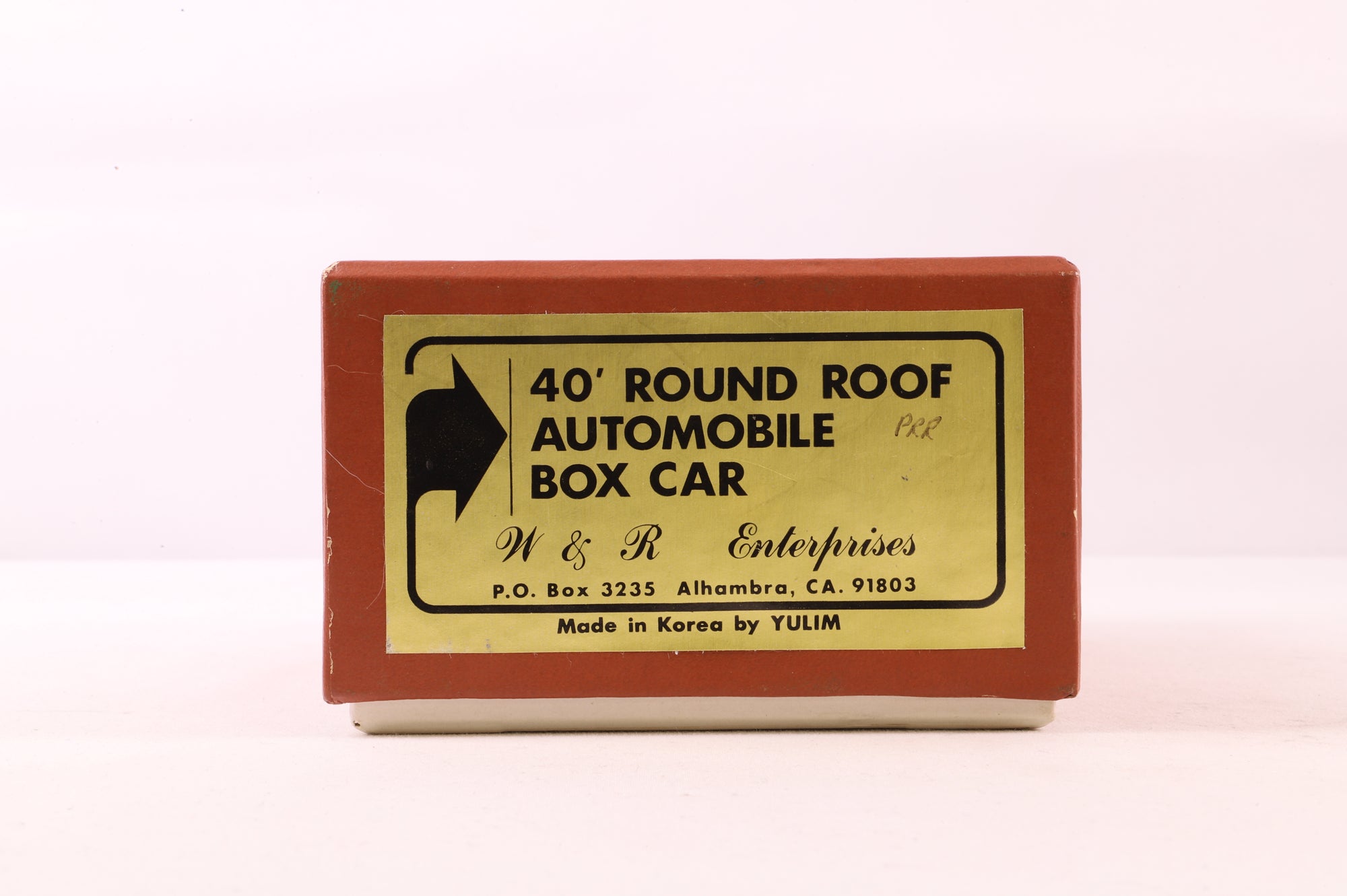 W&R Enterprises HO Brass 3235 Box Car Auto PRR 40' Round Roof '57700'