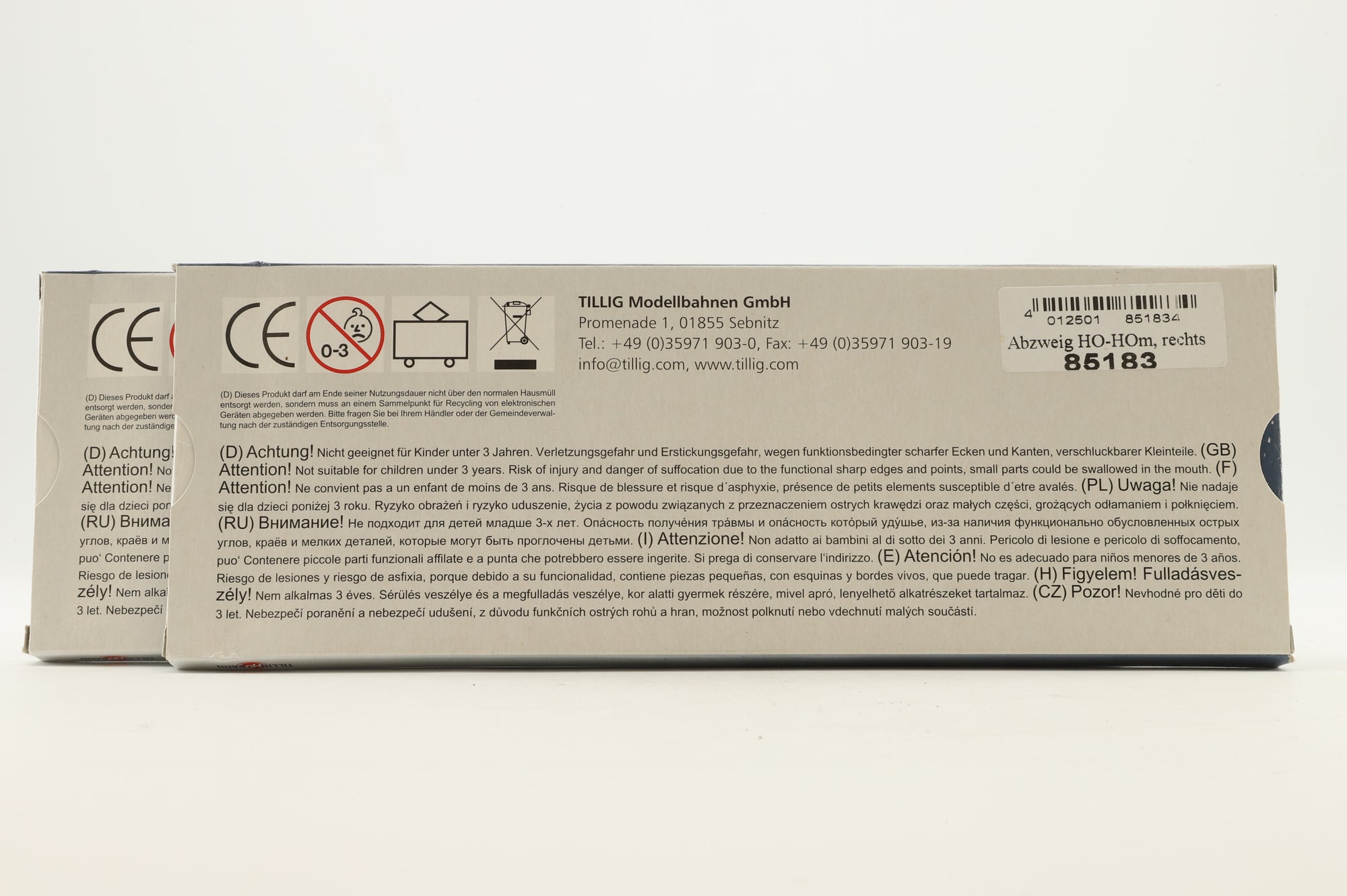 Tilligbahn HO/HOm 85183x2 Branch Off Right