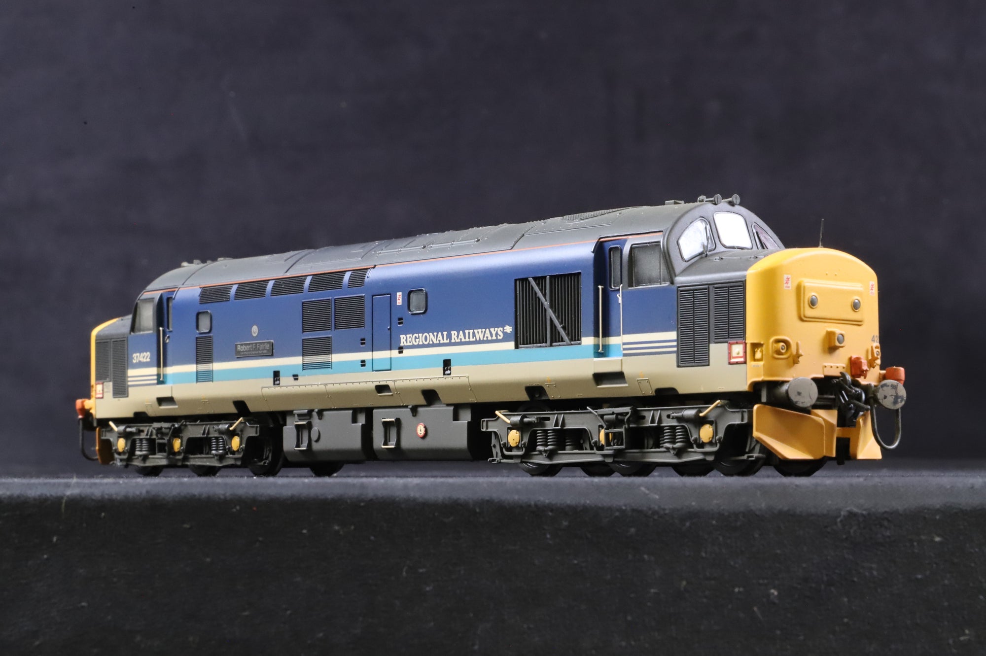 Bachmann OO 32-376A Class 37/4 37422 'Robert F. Fairlie' in BR Regional Railways Livery - Weathered