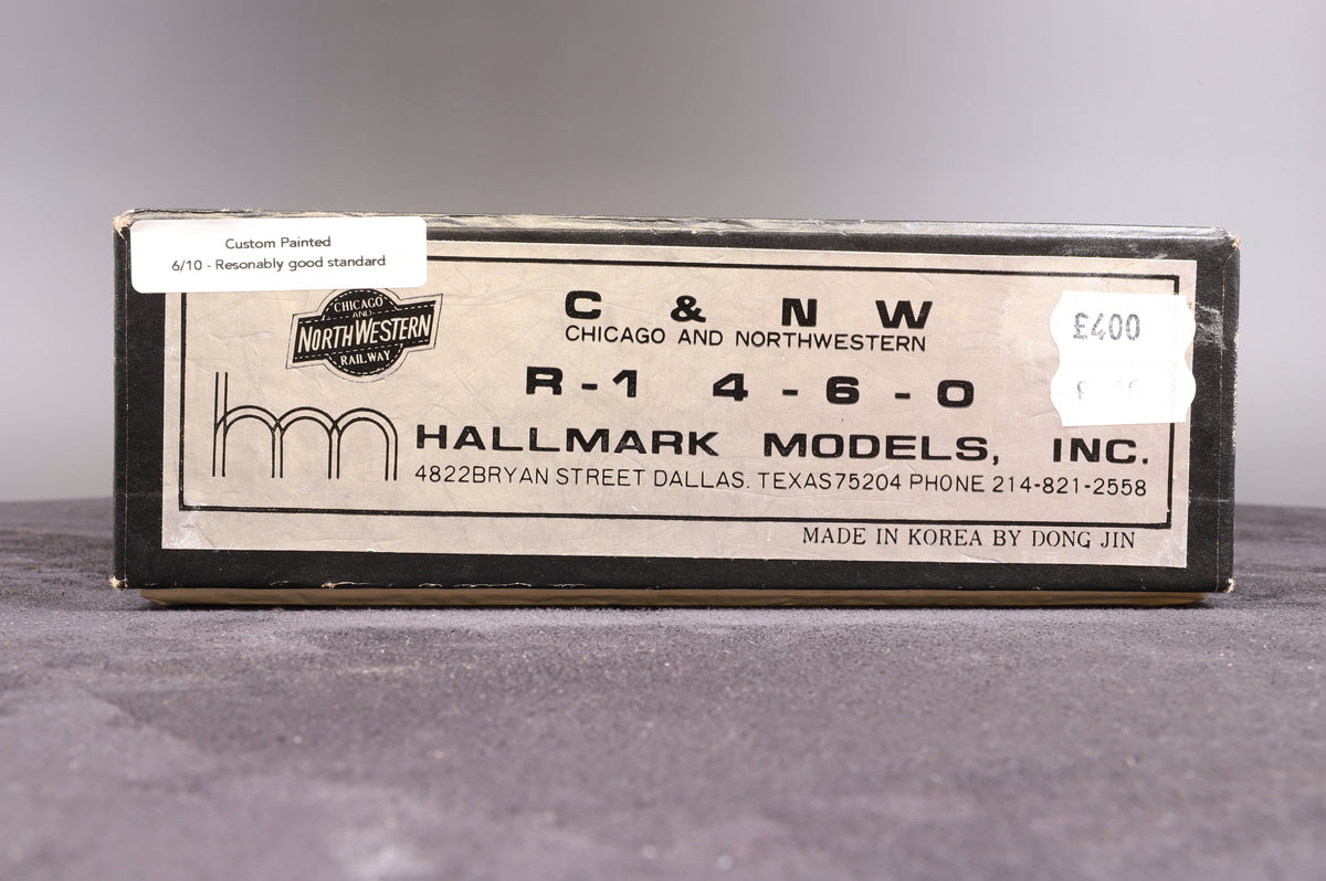 Hallmark Models HO C&amp;NW R-1 4-6-0, Custom Painted