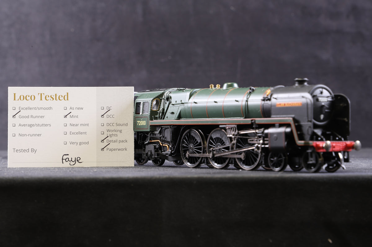 Hornby OO R2846X Standard Clan Class &#39;72000&#39; &#39;Clan Buchanan&#39; BR Green E/C