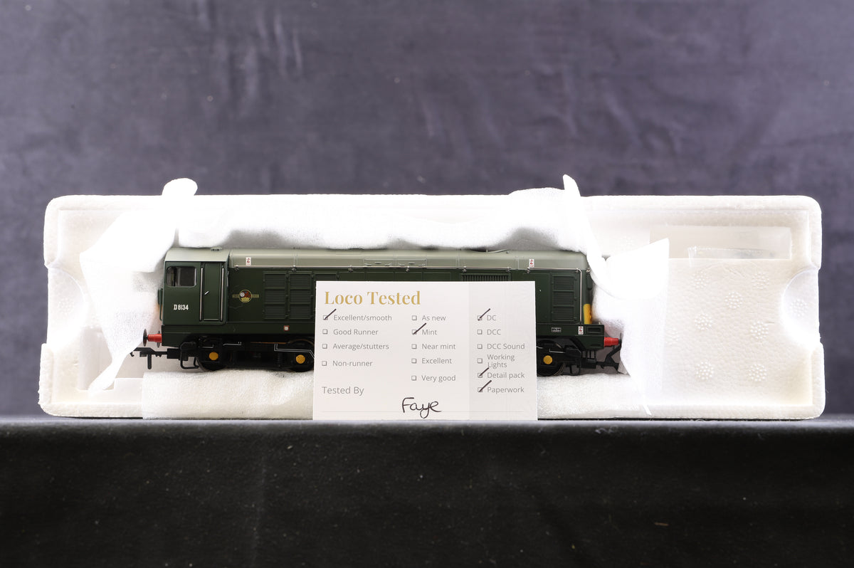 Bachmann OO 32-028 Class 20 Diesel &#39;D8134&#39; BR Green With Indicator Boxes