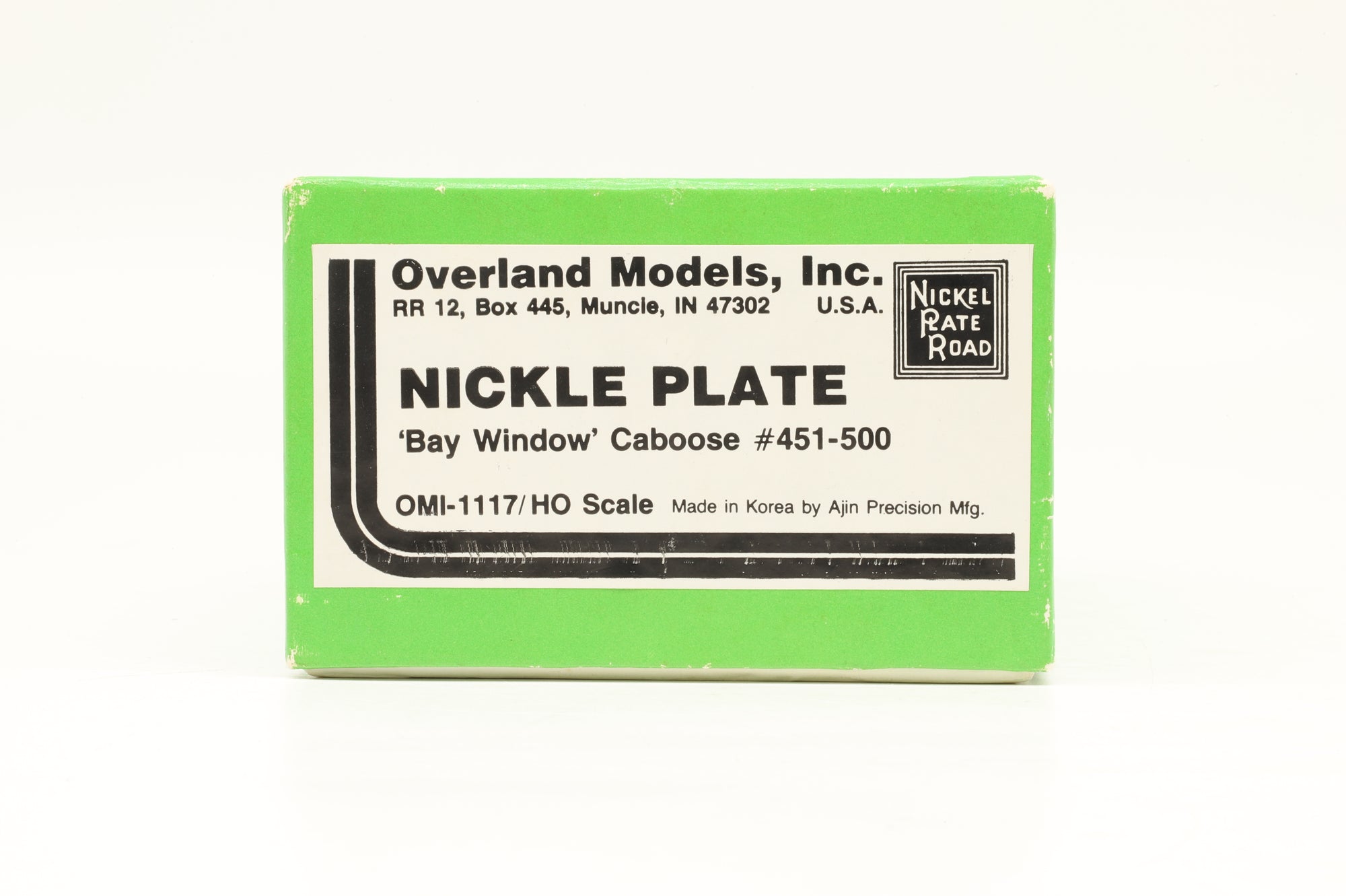Overland Models HO #451-500 Nickle Plate Bay Window Caboose