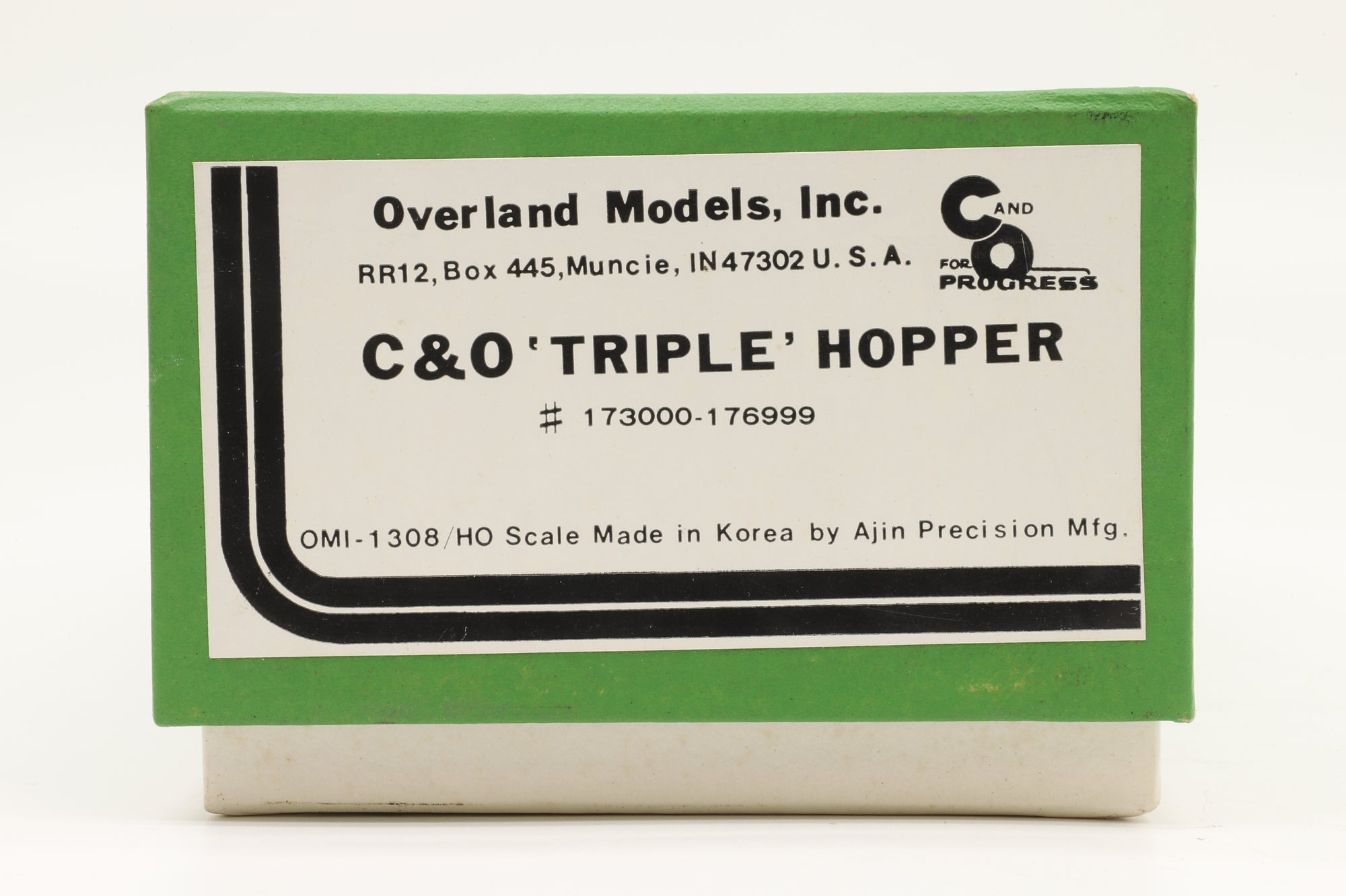 Overland Models Inc. HO Brass OMI-1308 C&O Triple Hopper Unpainted