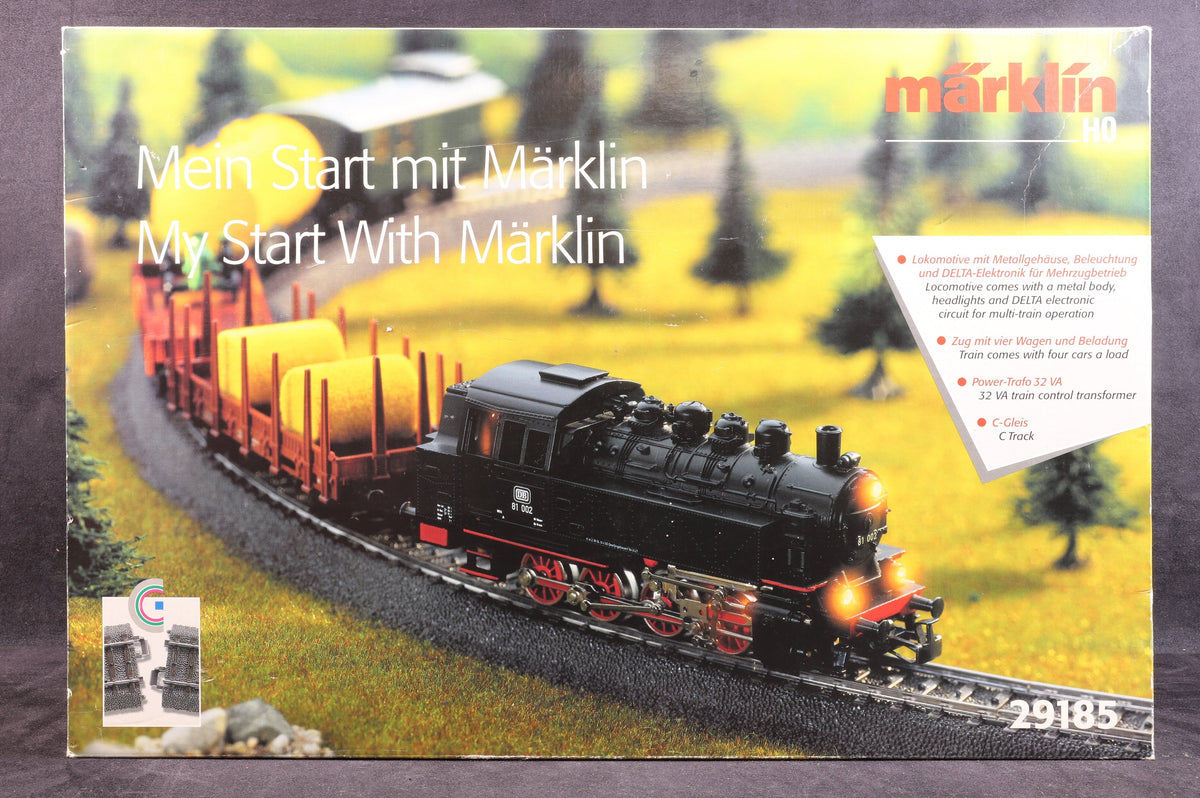 Marklin HO 29185 &#39;My Start with Märklin&#39; Freight Train Starter Set w/Oval of C Track, 3-Rail