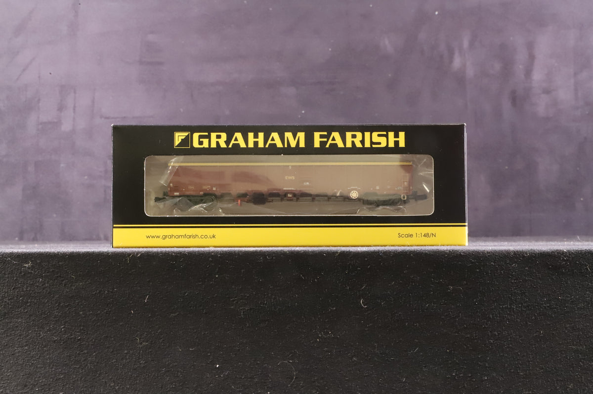 Graham Farish N Rake of 3 MBA Megabox High-Sided Bogie Box Wagons, Inc. 377-650 &amp; 2 x 377-650A