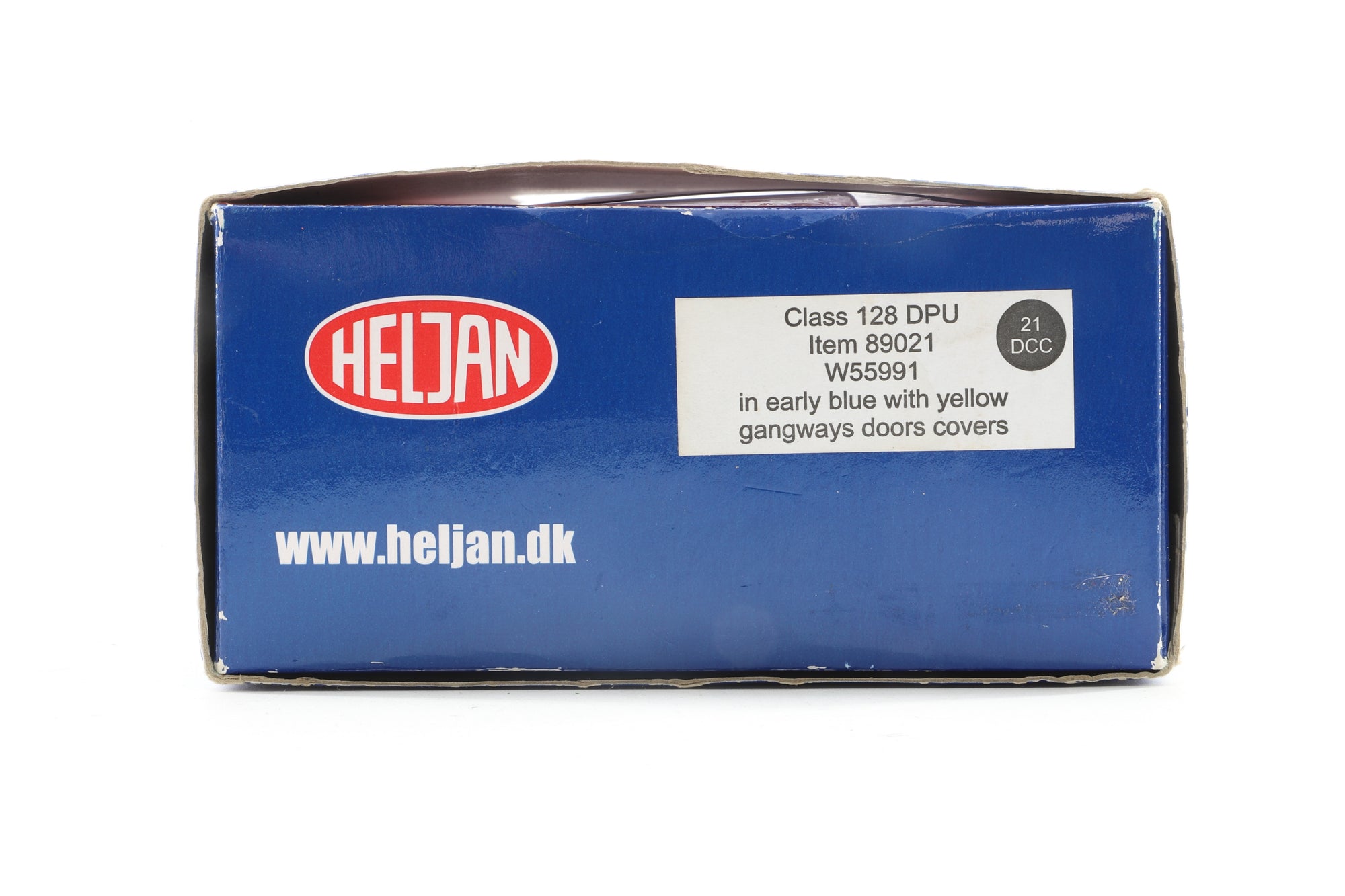 Heljan OO 8902 Class 128 Parcels DMU 'W55991' BR Blue With White Cab Roof Domes & Yellow Gangway Door Covers Weathered DCC Sound