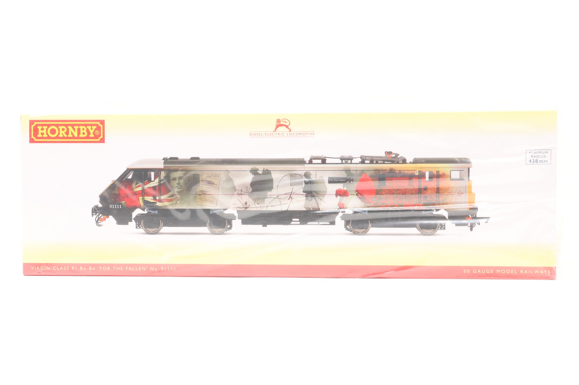 Hornby OO R3892 Class 91 '91111' 'For The Fallen' Electric Locomotive Virgin Trains