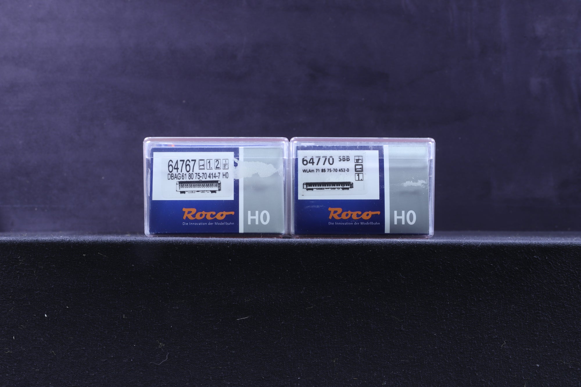 Roco HO 64767/64770 Set of 2 Coaches in SBB Trans Euro Nuit/City Night Line Liveries