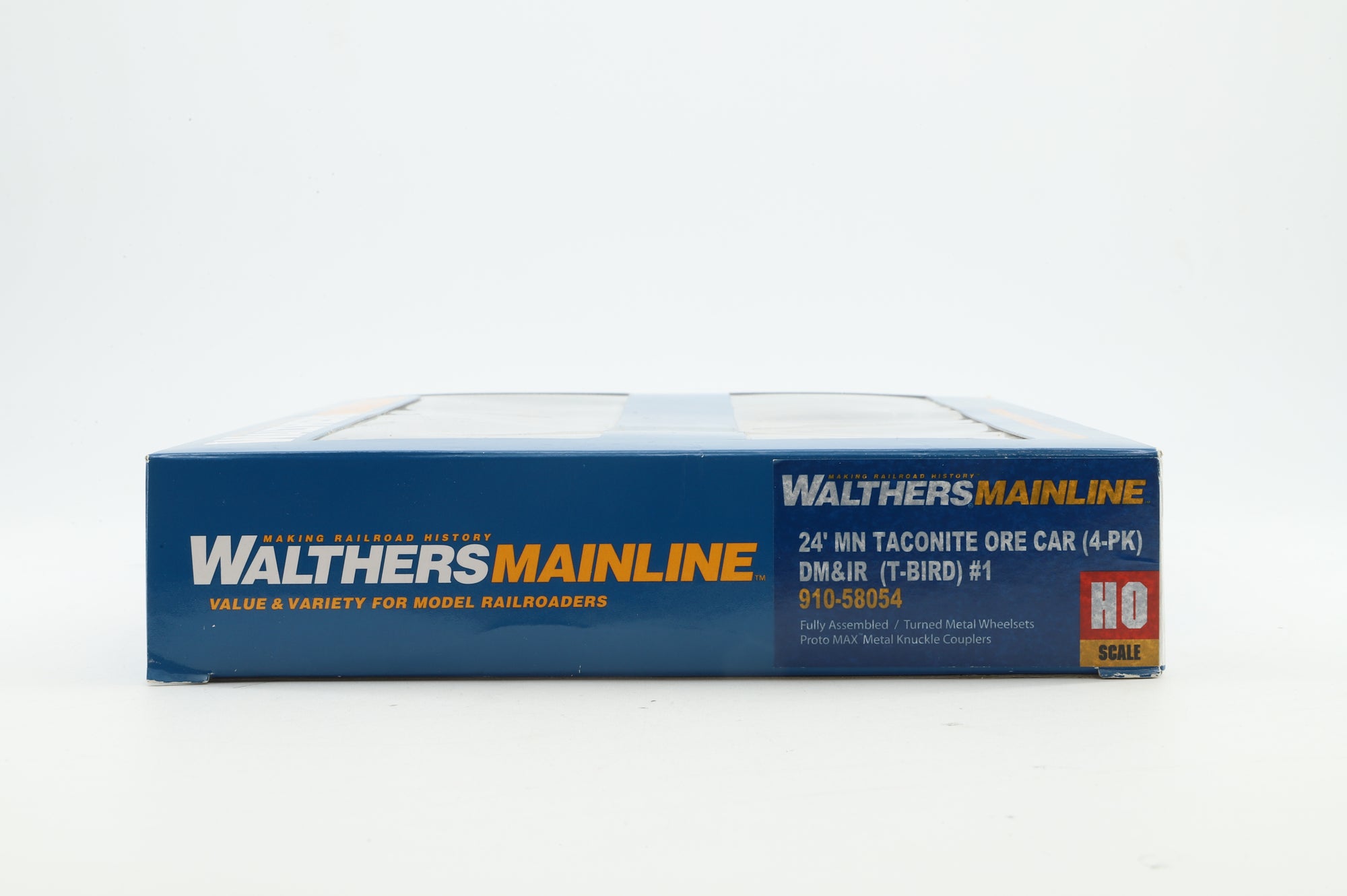 Walthers HO 910-58054 4-Pack of 24' MN Taconite Ore Cars in TMIR T-Bird Livery - Pro-Weathered & Renumbered