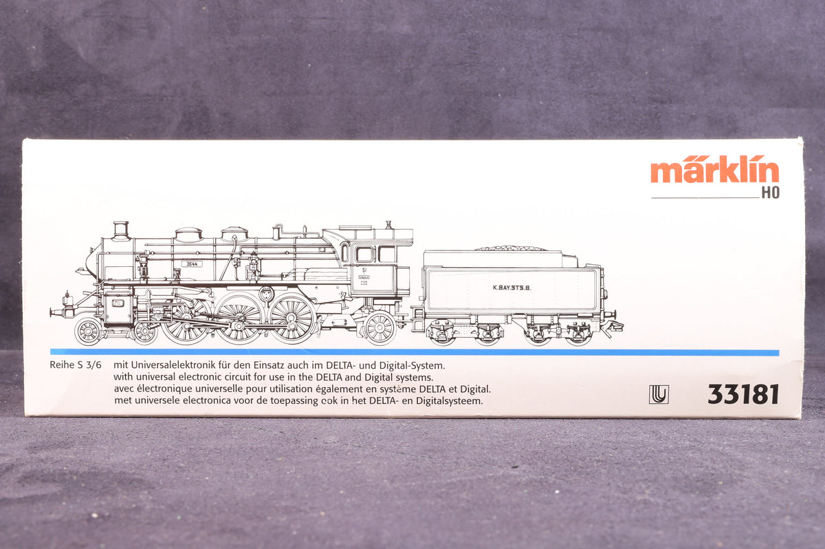 Marklin HO 33181 4-6-2 Reihe S 3/6, 3-Rail