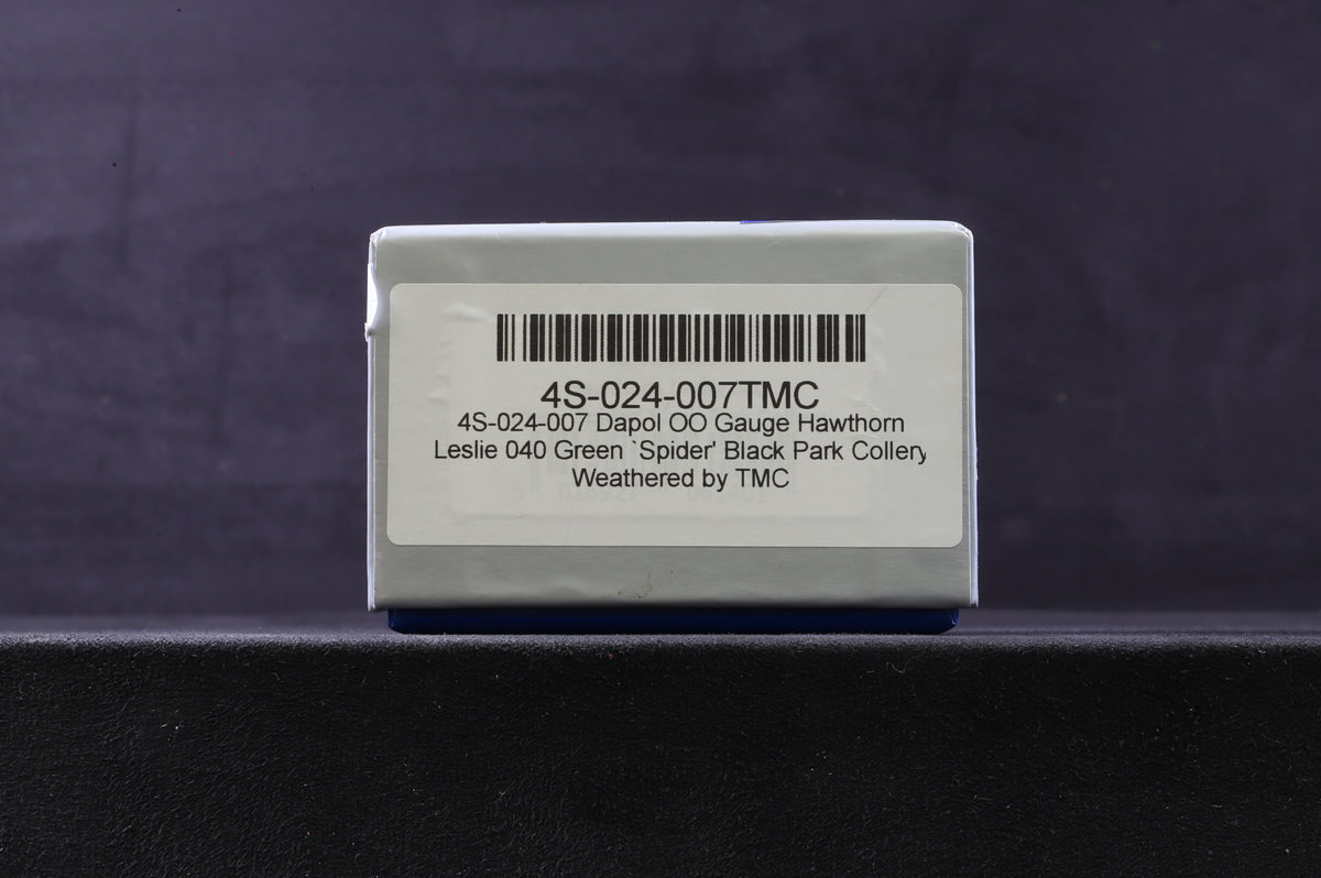 Dapol OO 4S-024-007TMC  Hawthorn Leslie &#39;Spider&#39; Green Black Park Colliery Weathered