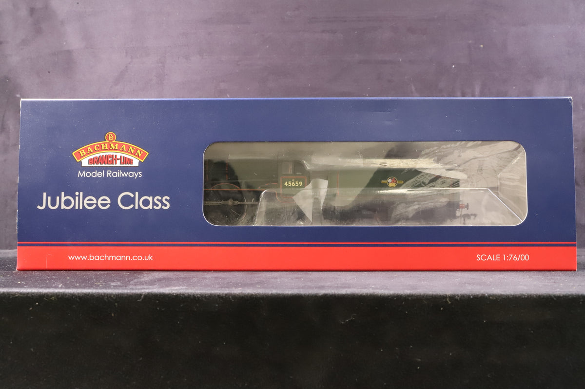 Bachmann OO 31-178DC Jubilee Class &#39;Drake&#39; 45659 BR Green Late Crest DCC Fitted