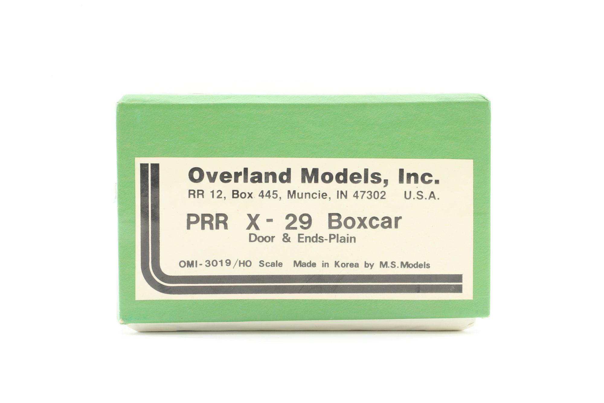 Overland Models HO Brass 3019 X-29 Boxcar No.52198 in PRR Brown - Weathered
