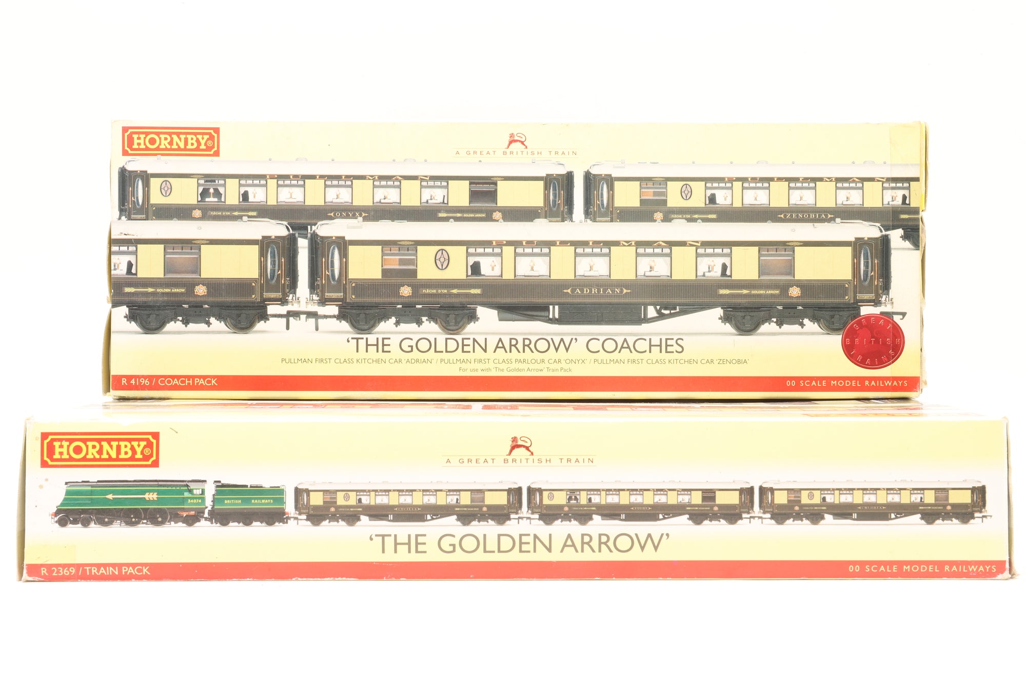 Hornby OO R2369/4196 'The Golden Arrow' Train Pack w/ Additional Coach Pack