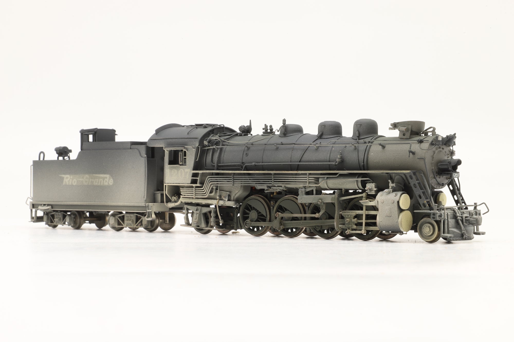 Key Imports/Samhongsa HO K-59 Class 2-8-2 Mikado D&RGW, Professionally Painted & Weathered