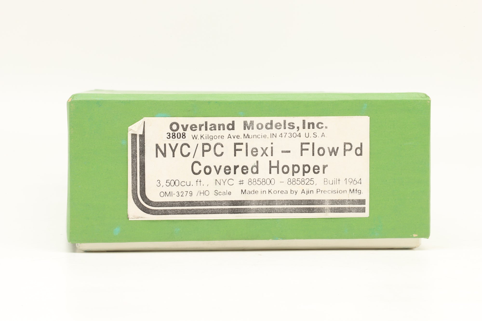 Overland Models Inc. HO Brass OMI-3279 NYC/ PC Flexi Flow Pd Covered Hopper Unpainted