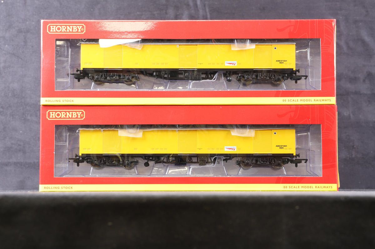 Hornby OO R4571 Rake Of 2 Network Rail Super GUV &#39;971001&#39;