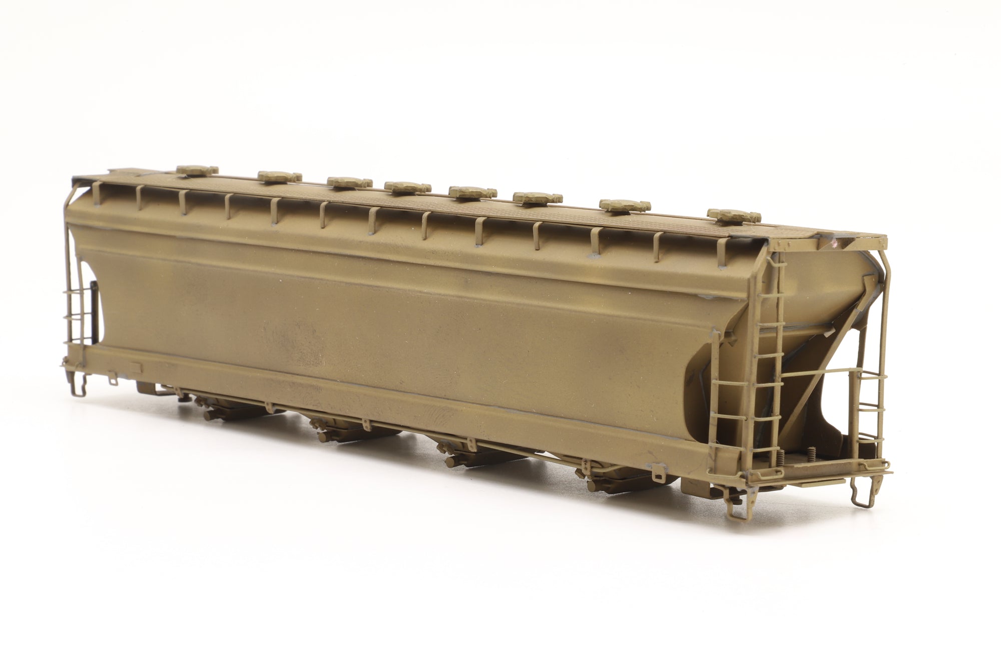 Walthers HO Brass ACF Covered Hopper Unpainted Hopper Only