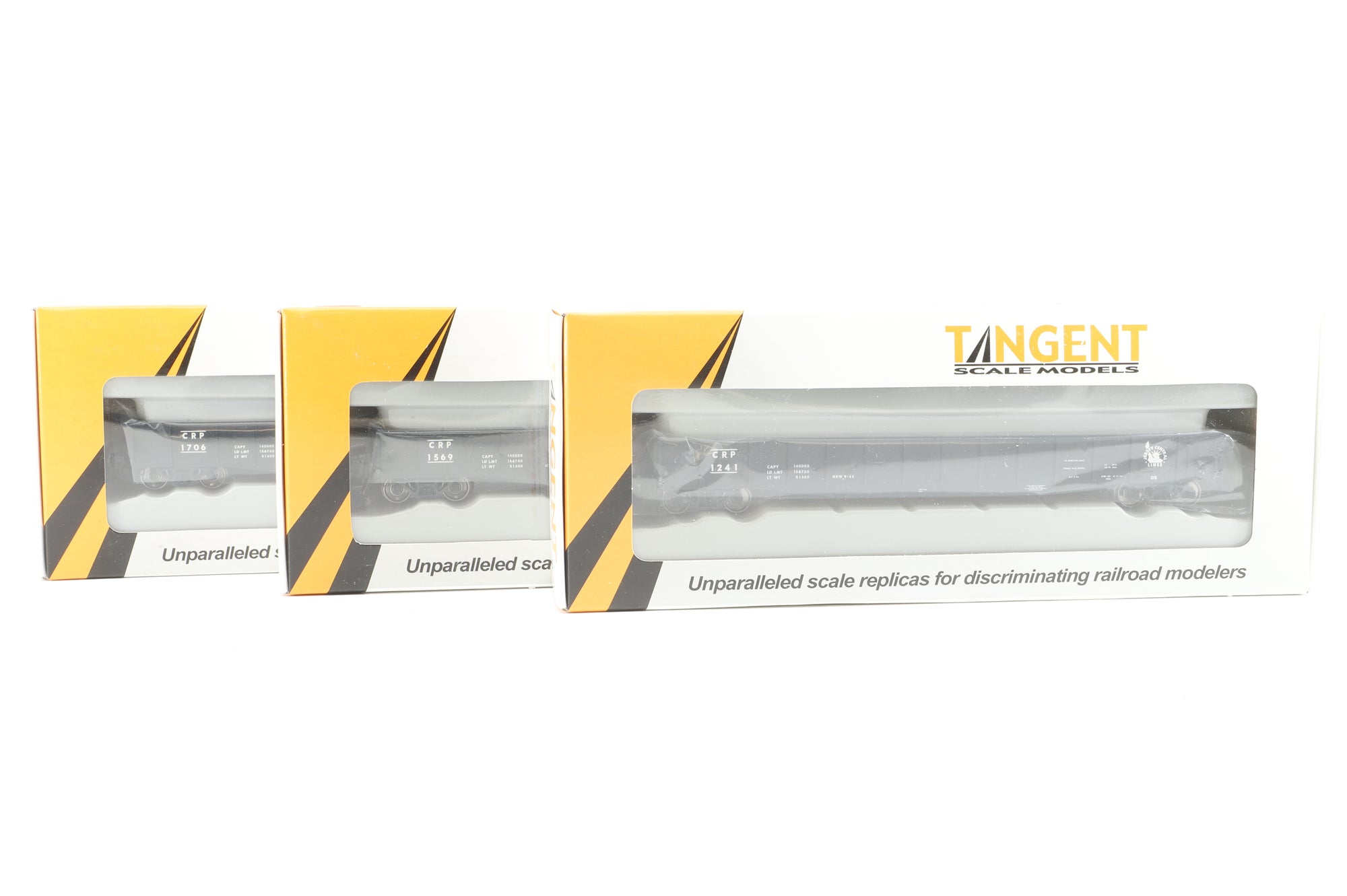 Tangent Scale Models HO Rake Of 3 Bethlehem 52-6 Gondola CRP Wagons Inc. 10915-07,5, 07 & 08
