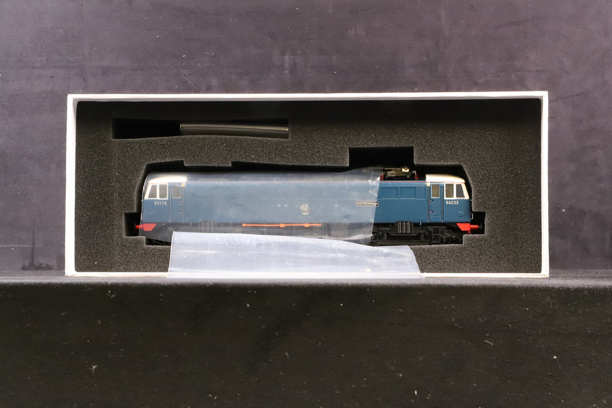 Heljan OO 8603 Class 86 Electric Locomotive &#39;86233/E3172&#39; &#39;Alstom Heritage&#39; Heritage Electric Blue Livery