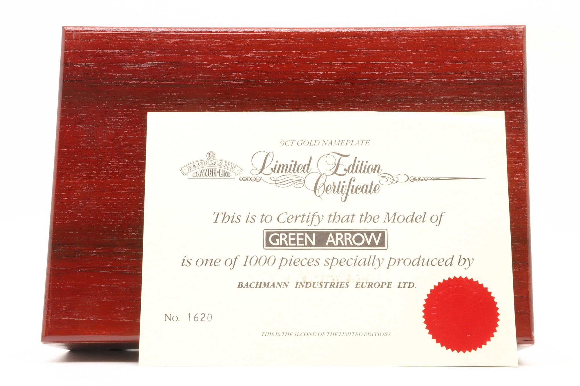Bachmann OO 31-550 Class V2 4771 'Green Arrow' in LNER Green – 9CT Gold Name Plate Edition