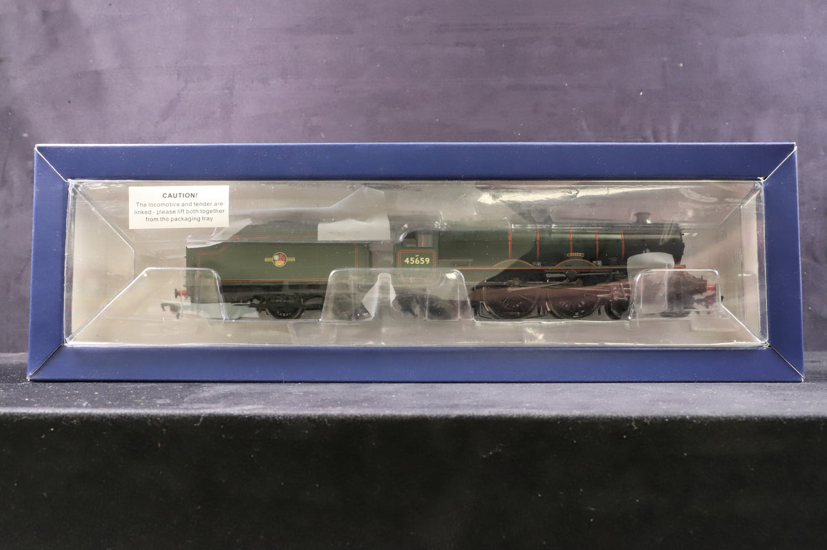 Bachmann OO 31-178DC Jubilee Class &#39;Drake&#39; 45659 BR Green Late Crest DCC Fitted