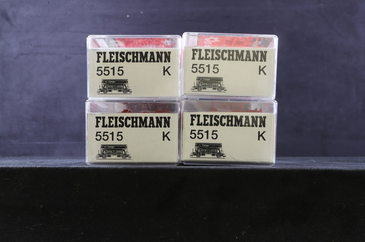 Fleischmann HO 5515 Rake Of 4 DB Cargo Wagons