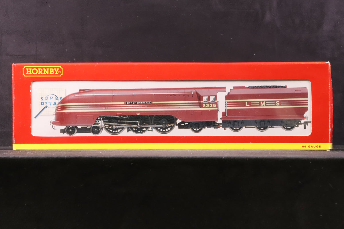 Hornby OO R2205 Coronation Class &#39;City of Birmingham&#39; 6235 LMS Crimson