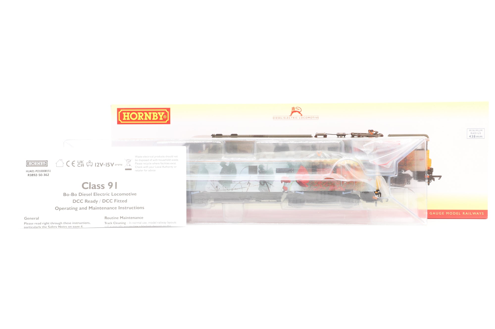 Hornby OO R3892 Class 91 '91111' 'For The Fallen' Electric Locomotive Virgin Trains