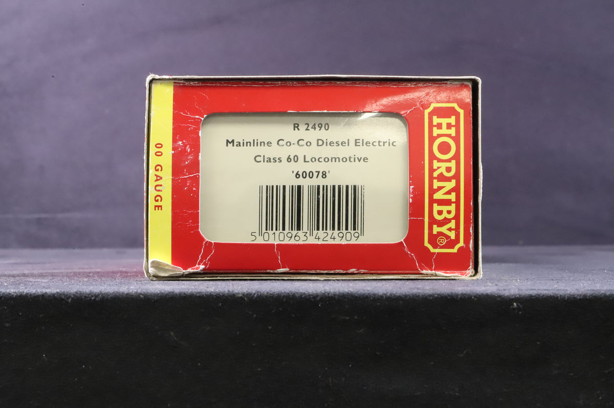 Hornby OO R2490 Class 60 &#39;60044&#39; Diesel Locomotive Mainline Renamed &amp; Weathered