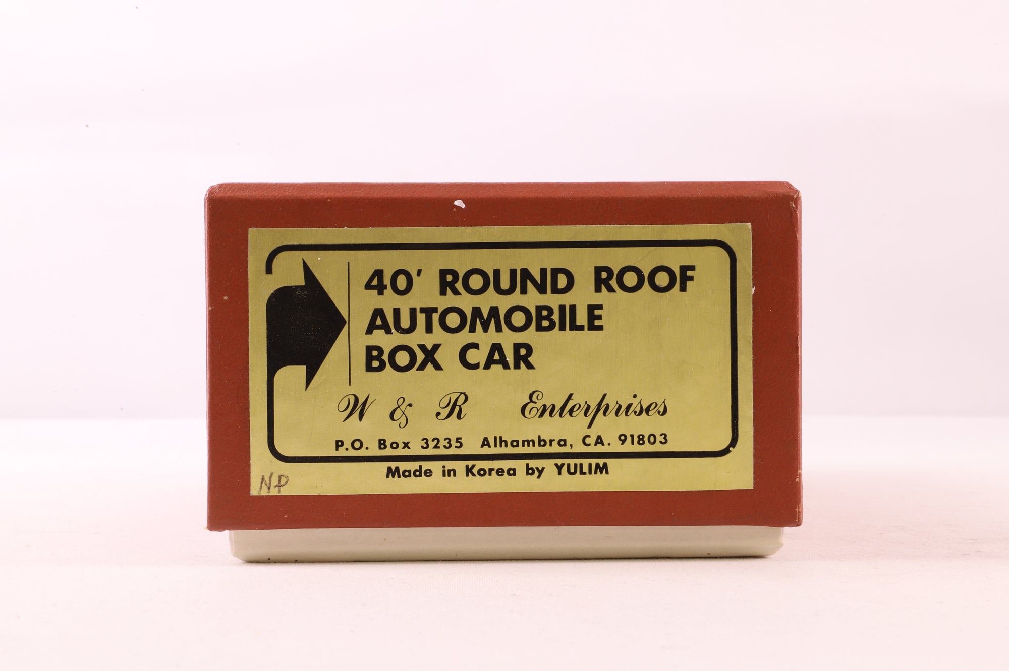 W&R Enteprises HO Brass 3235 Box Car Auto NP Round Roof Double Door 40' 1/4 '39281'