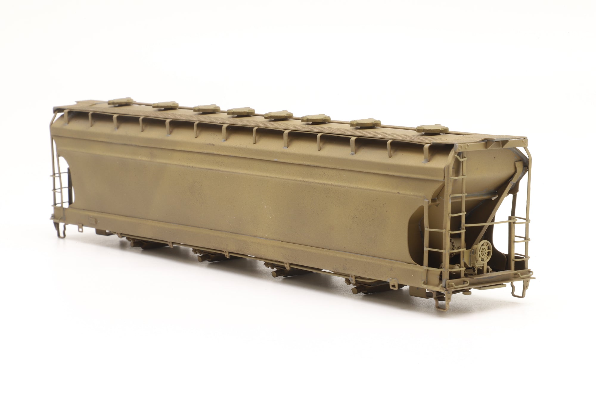 Walthers HO Brass ACF Covered Hopper Unpainted Hopper Only