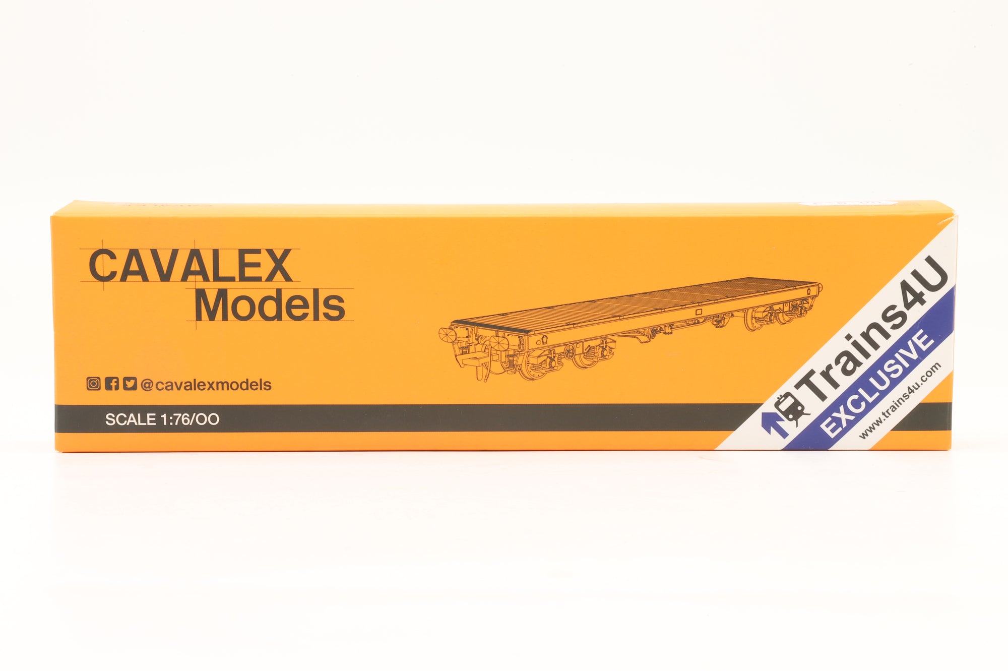 Cavalex OO CM PF004 PFB(3) KFA Warflat Bogie Flat Wagon '95269' MOD Green Excl. Trains4U