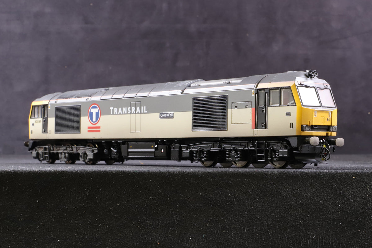 Hornby OO R3276X Class 60 &#39;60084&#39; &#39;Cross Fell&#39; Co-Co Diesel Transrail Renumbered Weathered, DCC Sound