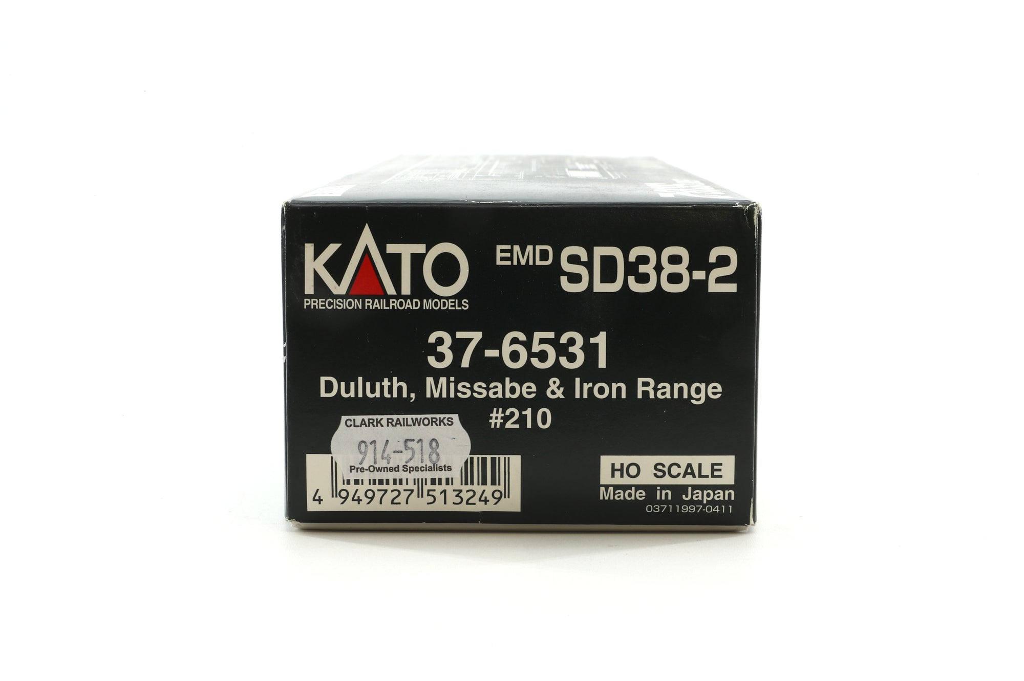 Kato HO 37-6531 EMD SD38-2 Duluth, Missabe & Iron Range '210', Weathered