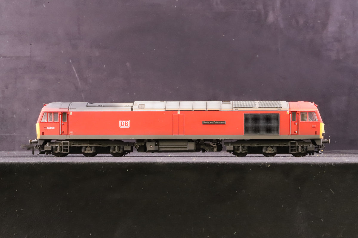 Hornby OO R3885 Class 60 60059 &#39;Swinden Dalesman&#39; in DB Livery - Weathered