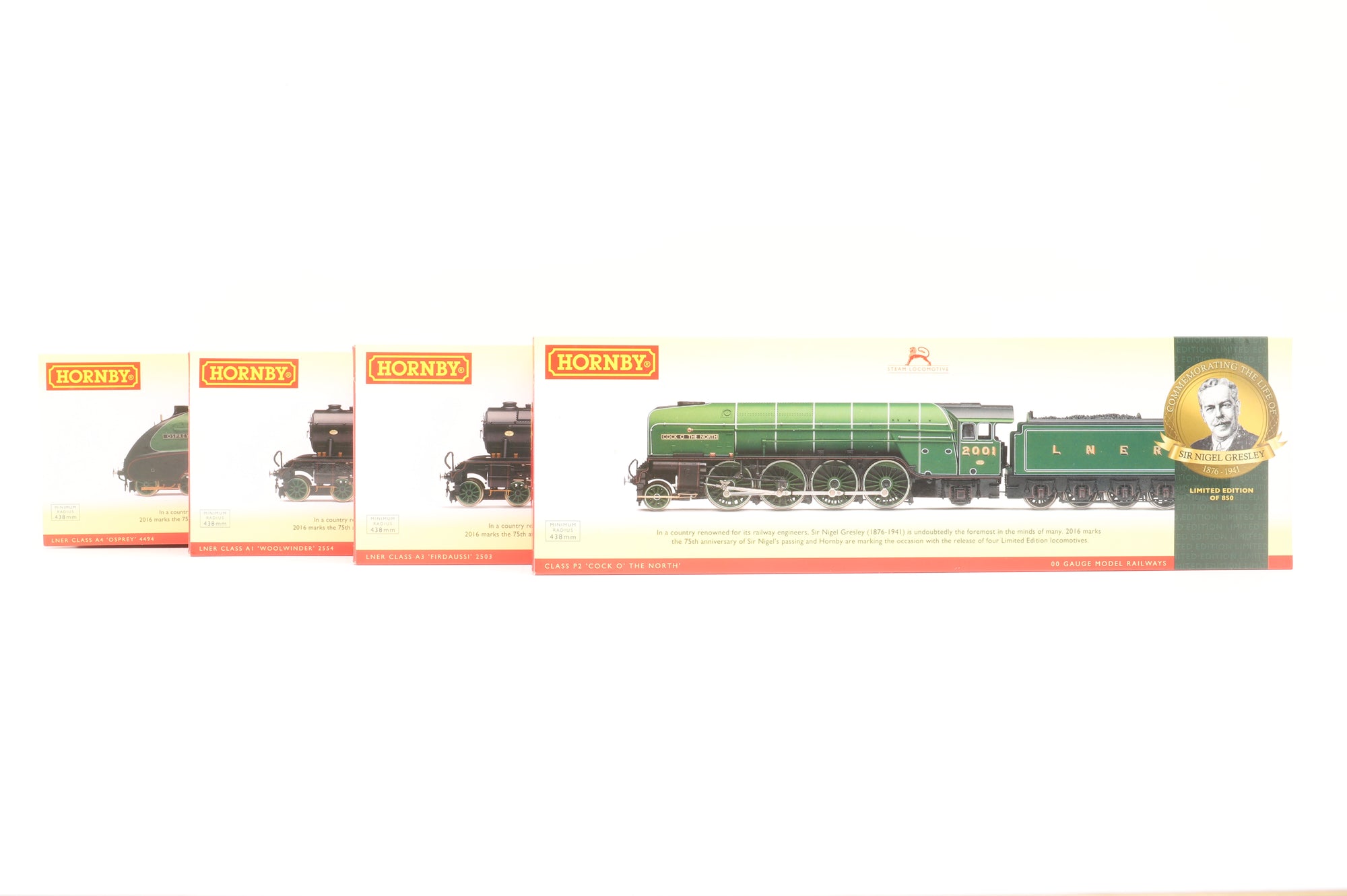 Hornby OO R3500 The Sir Nigel Gresley Collection LNER Apple Green, Ltd. Ed. 432/850