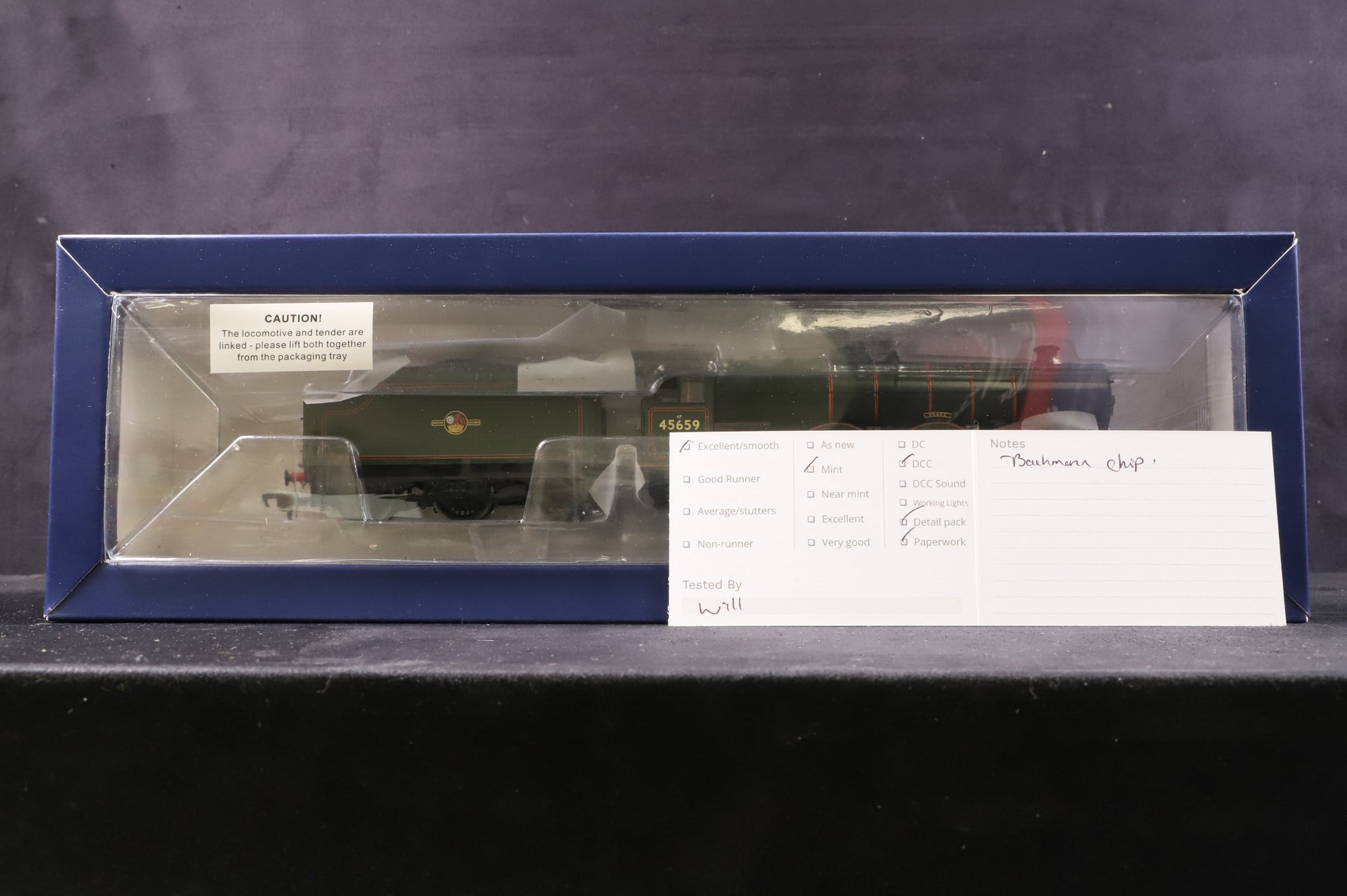 Bachmann OO 31-178DC Jubilee Class 'Drake' 45659 BR Green Late Crest DCC Fitted