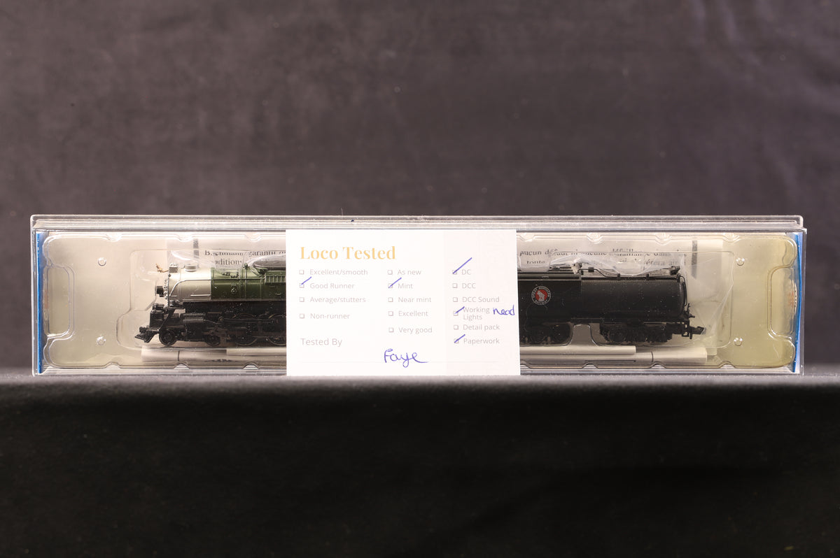 Bachmann N 58161 Steam Locomotive Northern 4-8-4 &amp; Vanderbilt Tender G.N