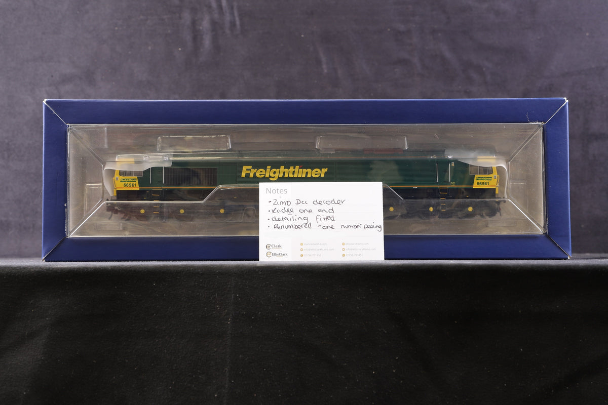 Bachmann OO 32-728DC Class 66 &#39;66561&#39; Freightliner Renumbered, DCC Sound