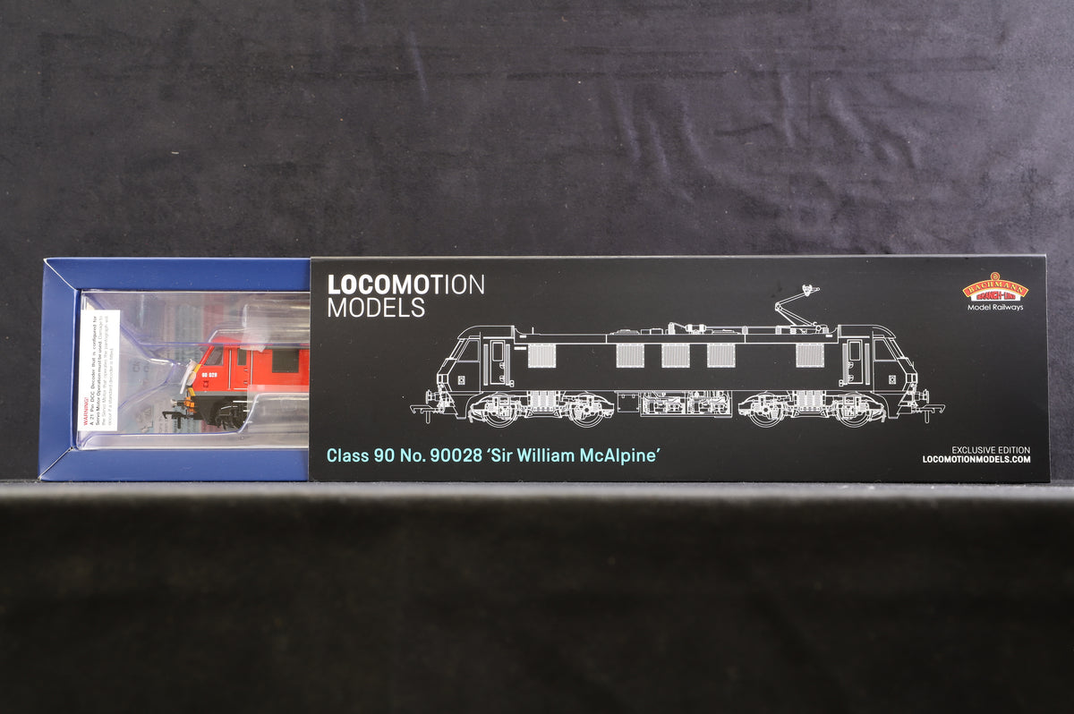 Bachmann OO 32-616NRM Class 90 &#39;90028&#39; &#39;Sir William McAlpine&#39; DB Cargo Excl. NRM