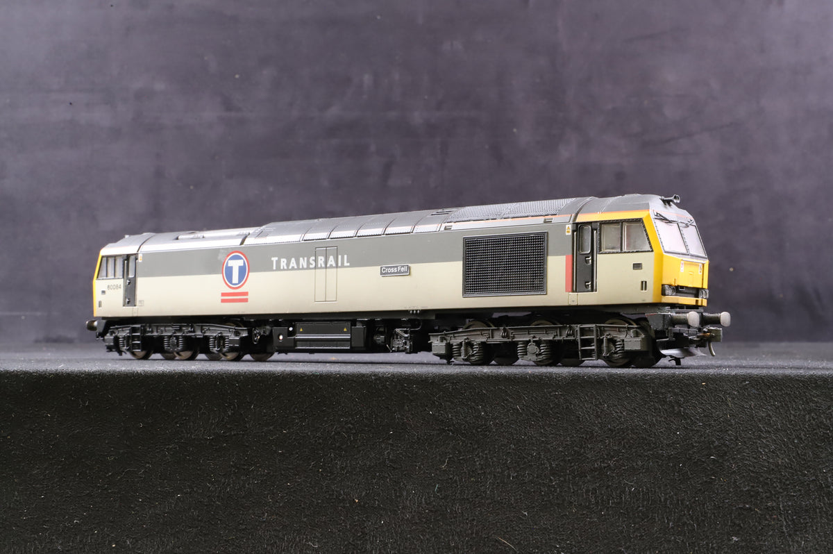 Hornby OO R3276X Class 60 &#39;60084&#39; &#39;Cross Fell&#39; Co-Co Diesel Transrail Renumbered Weathered, DCC Sound