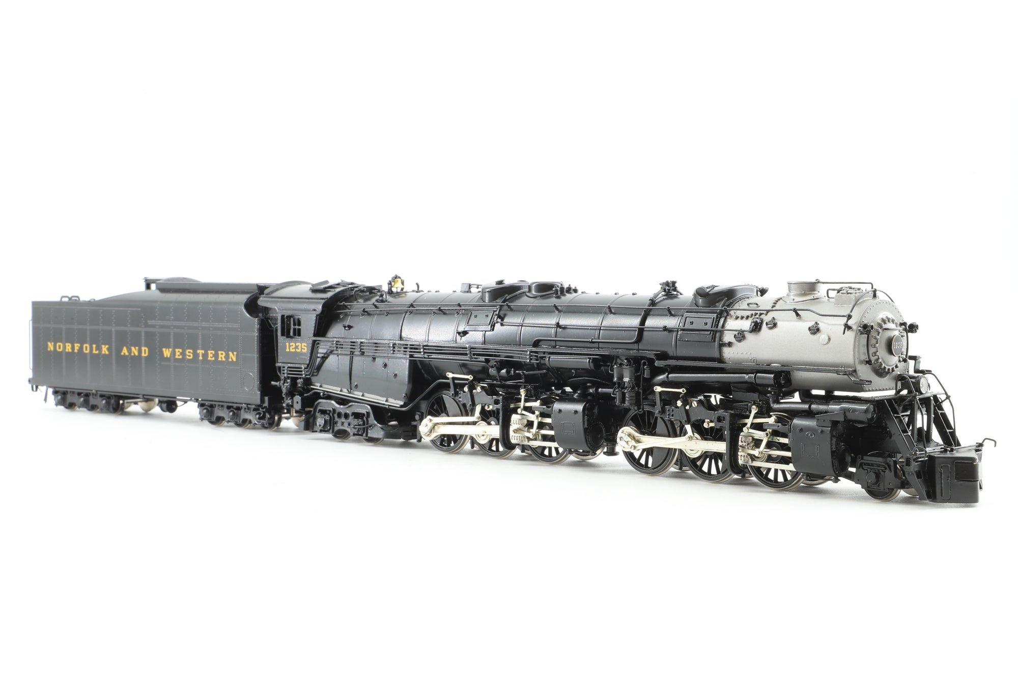 Key HO Brass Steam Locomotive 'A' '1235' N&W Ex Lutz Paulsen