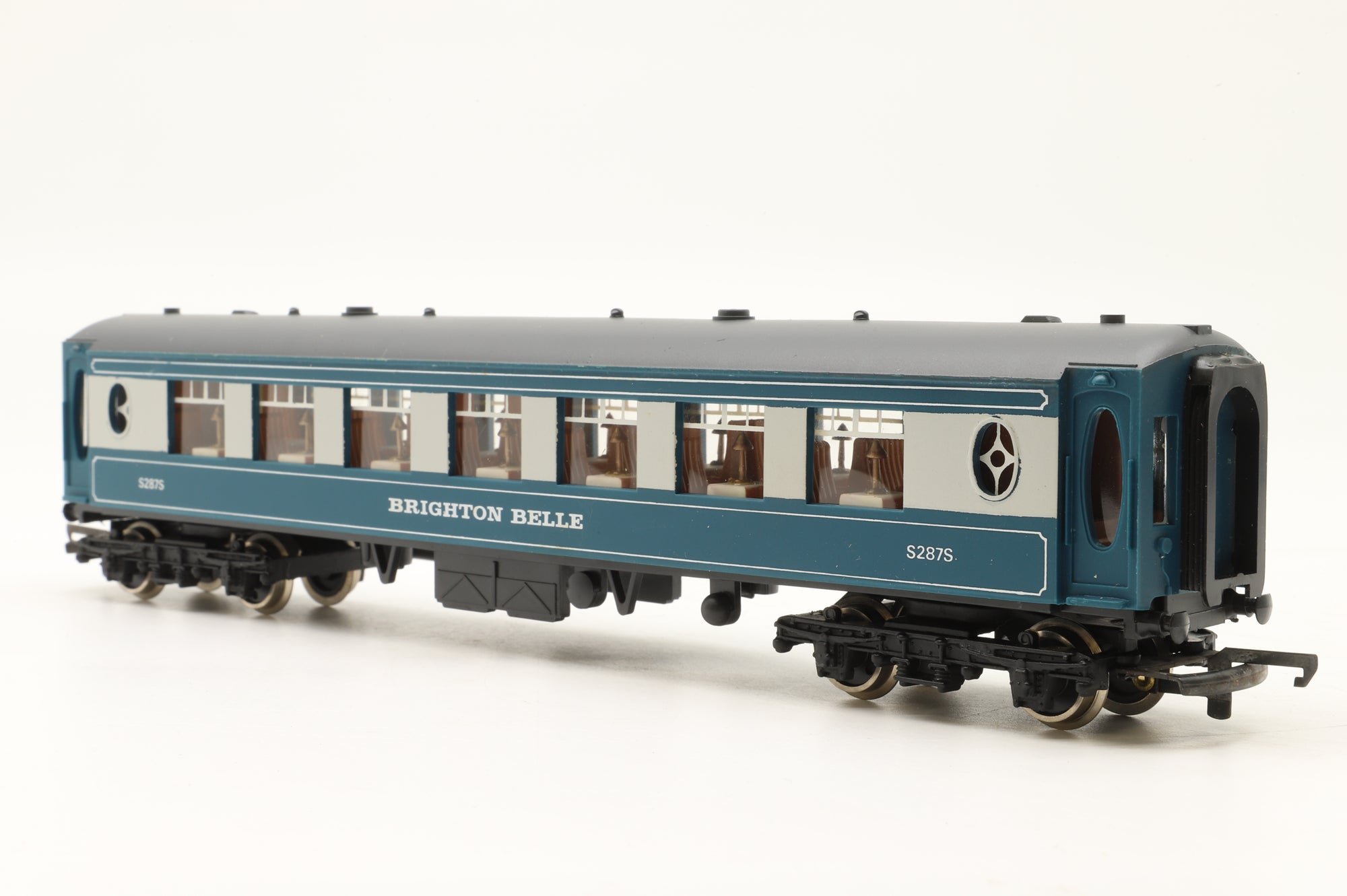 Wrenn OO W6004A/5A Set of 2x Blue/Grey Brighton Belle Pullman Cars