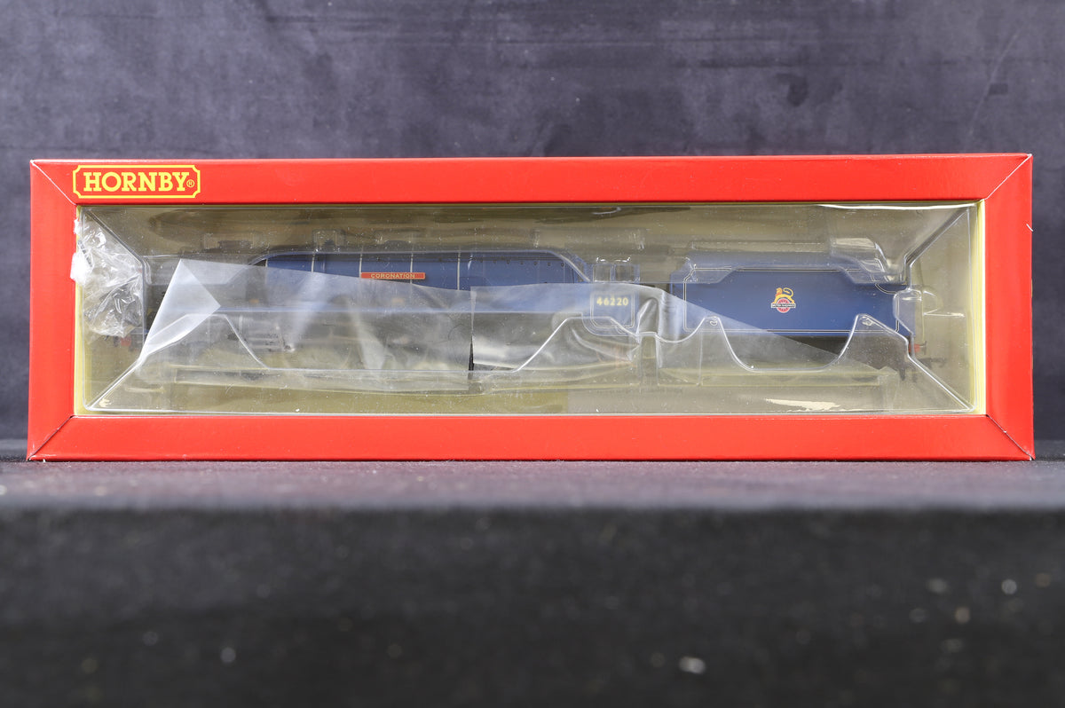 Hornby OO R30283 BR Princess Coronation 4-6-2 &#39;Coronation&#39; &#39;46220&#39; BR Lined Blue E/C Ltd Ed 311/ 500