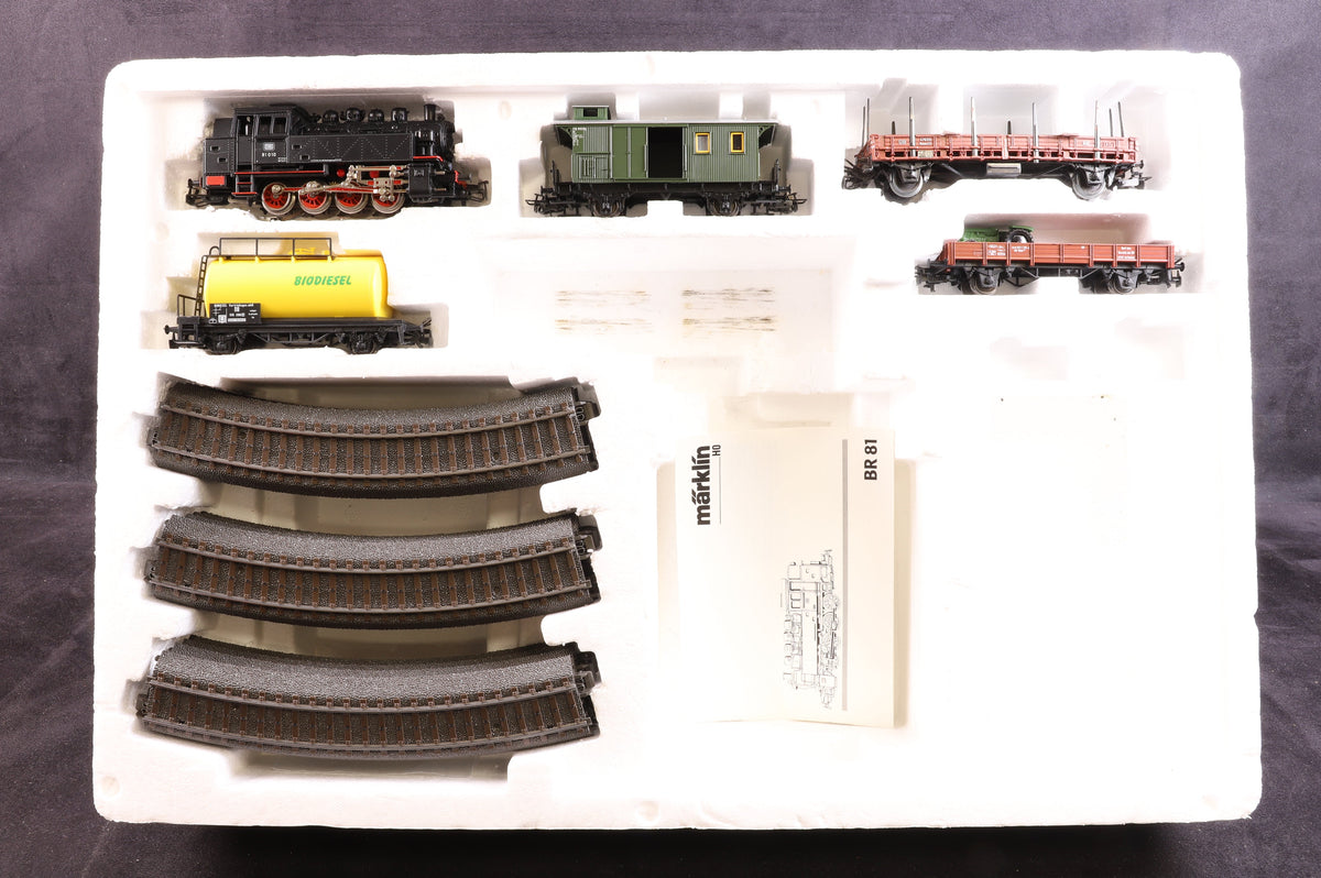 Marklin HO 29185 &#39;My Start with Märklin&#39; Freight Train Starter Set w/Oval of C Track, 3-Rail