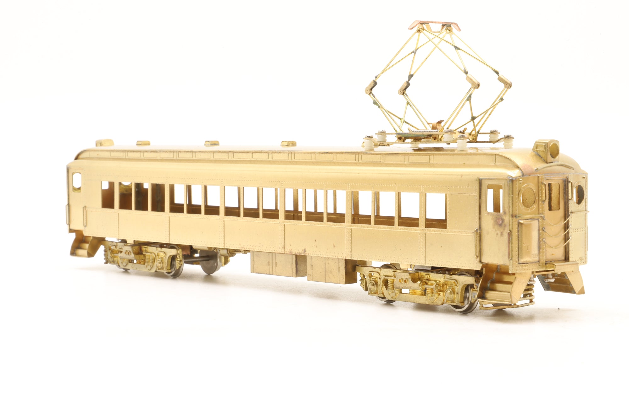WP Car Corp. HO Brass MP-54 PRR 3 Car EMU Unpainted