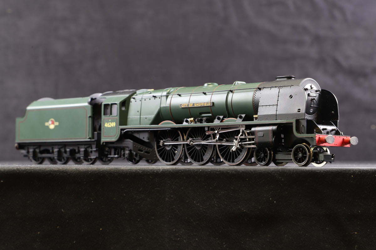 Hornby OO R2782XS LMS &#39;Princess Coronation&#39; BR Green L/C &#39;46249&#39; &#39;City of Sheffield&#39;, DCC Sound