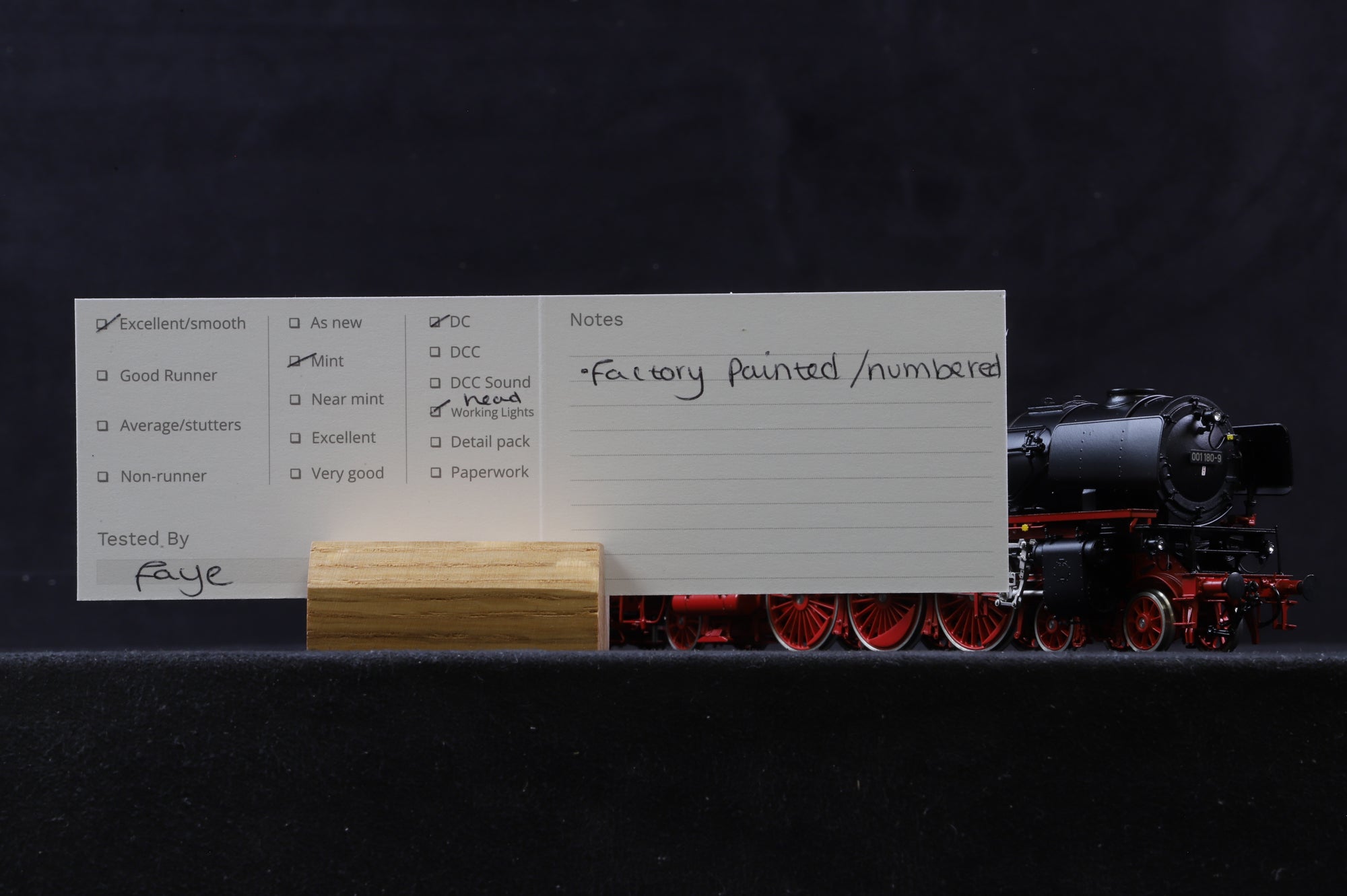 Lemaco HO Brass German DB 4-6-2 Class BR 01 Express Locomotive '001 180-9'